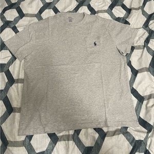 Polo Ralph Lauren, size M, color: gray / polo logo: navy blue